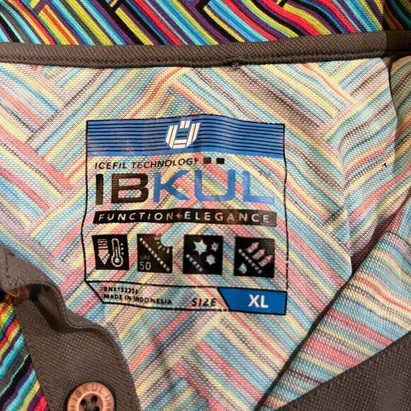 IBKUL Function + Elegance Golf Tennis Pickleball Polo Shirt - EUC - Men's XL - Picture 6 of 9